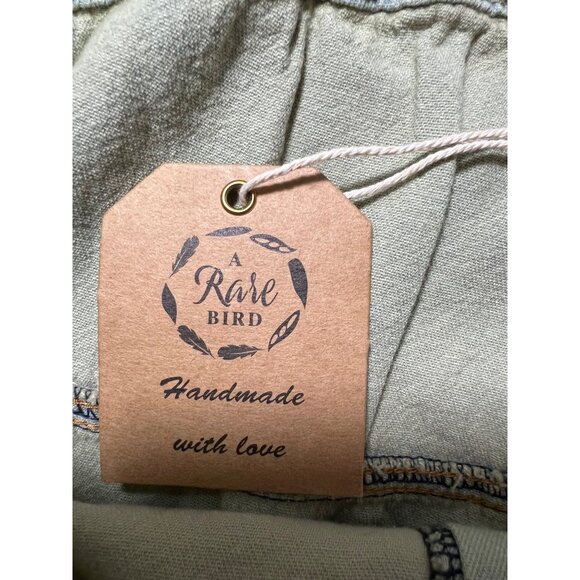 A Rare Bird Handmade Distressed Cotton Patchwork Pants With Unique Embroidered D - Picture 11 of 16